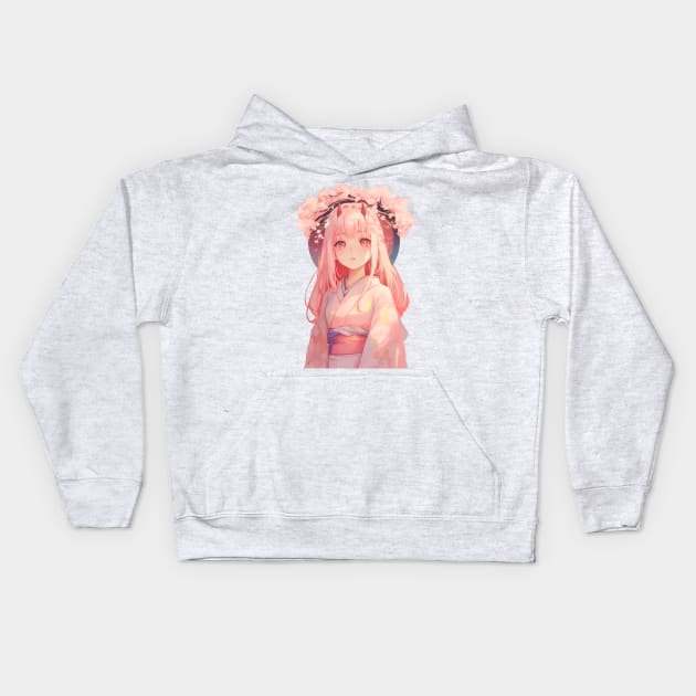 Zero Two Cherry Blossoms Kids Hoodie by Selene’s Designs